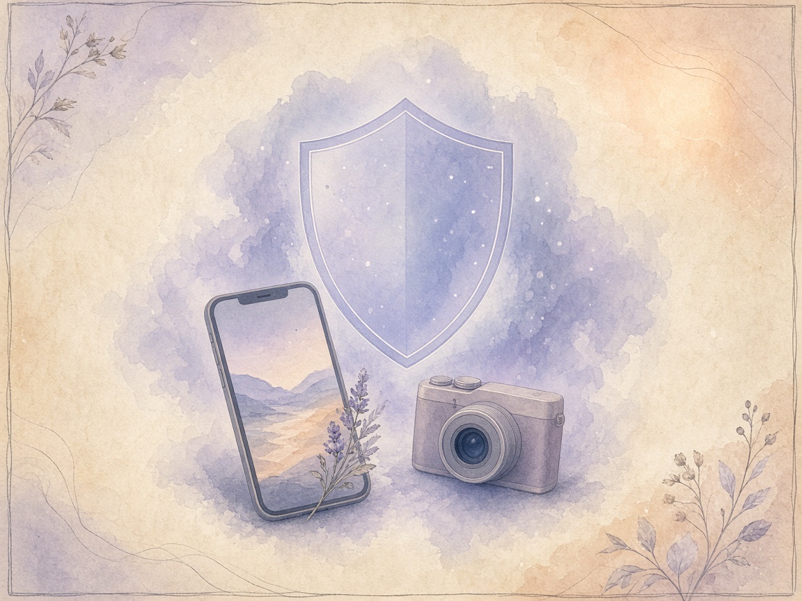 Local browser privacy shield illustration